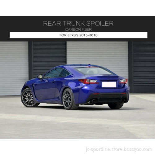 Carbon Fiber Rear Spoiler Wing for Lexus RC-F 2015+